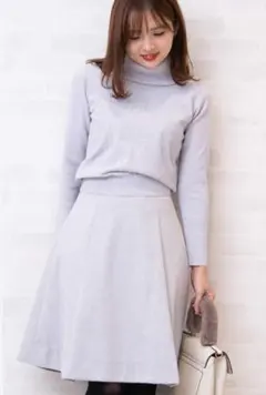 Proportion Body Dressing レースオフタートルニット