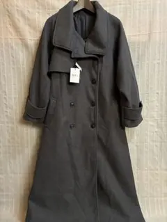 GRLグレイル フェイクウールトレンチコート ロングコート