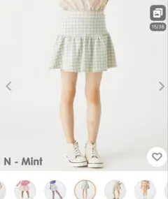 ever closet チェック柄スカート 140のサムネイル