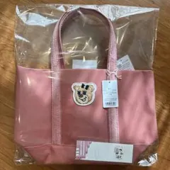 新品未開封　オールドテディガール　ワッペントートバッグ　ピンク　L