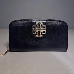 美品✨TORY BURCH トリーバーチ　長財布　ロゴ金具　黒