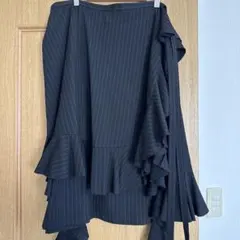 UNIQLO JW ANDERSON ラッフルラップスカート ストライプ