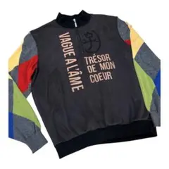 カステルバジャック　CASTELBAJAC　袖ニットトレーナー　セーター