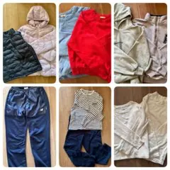 【本日限沢山まとめて】女子150-160ダウンジャケットベストズボントレーナー等