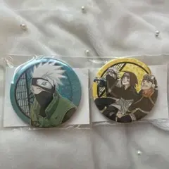 NARUTO うちはオビト はたけカカシ メタルバッジ 渾身の一撃 缶バッジ