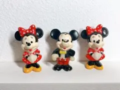 ミッキー・ミニー フィギュア セット　ディズニー　レトロ