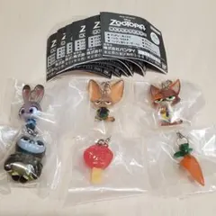 めじるしアクセサリー　ズートピア　　全6種セット　ガチャ