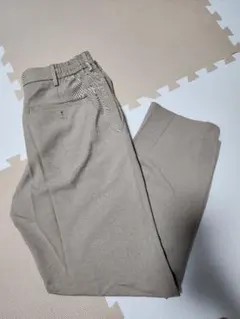 UNIQLOタックワイドパンツ2本セット ベージュ ブラック Sサイズ