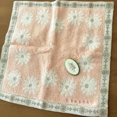 【新品タグ付き】TOCCAトッカ　ハンカチ　タオルハンカチ　花柄　ピンク