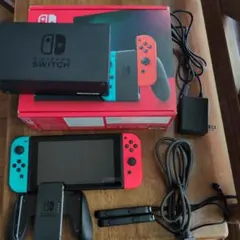 傷接着剤汚れあり 2025年購入品 Nintendo Switch 本体 箱あり