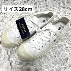 【未使用】ラルフローレン キャンバス スニーカー ESSENCE 白 28㎝