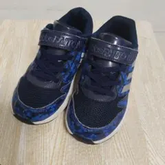 《美品》adidas FAITO スニーカー ブルー カモフラ柄 19cmのサムネイル