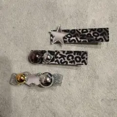 ハンドメイド　ヘアピン、クリップ　3個