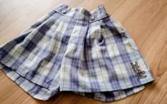 X-girlstages140センチ チェック柄キュロットパンツ