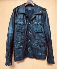 ルパート　メンズ ライダース　レザー ブラック　サイズ3 （L）usedのサムネイル