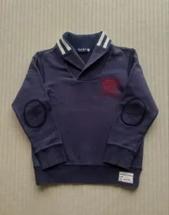 激安　ミキハウス　Black Bear トレーナー 130 紺ネイビー　日本製