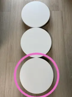 IKEA LANTLIV プラントムーバー 白 １個 手前