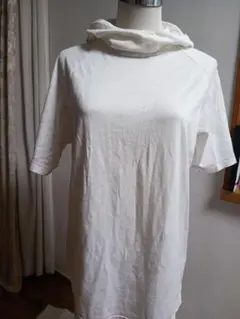 超レアフードつきナイキNIKE白Tシャツ ストレッチ素材 Mサイズ対応 レアT