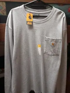 carhartt グレー 長袖Tシャツ Lサイズ