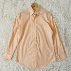 Brooks Brothers 長袖シャツ　オレンジ　Sサイズ　ロゴ刺繍