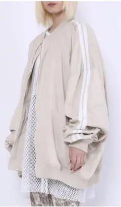 プニュズ☆ラインボンバージャケット☆ベージュ☆4サイズ☆新品未使用