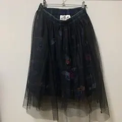 Scolar フレアスカート M 花柄チェックのサムネイル