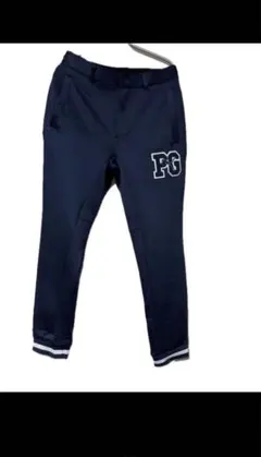 Puma PGロゴ付きネイビーゴルフパンツ