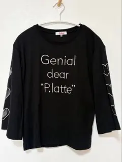 【PINK-latte】 七分袖カットソー ブラック　Mサイズ165 美品❗️