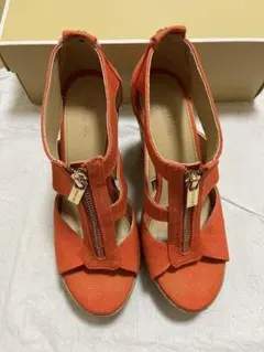 23cm MICHAEL KORS ウェッジソール サンダル オレンジのサムネイル