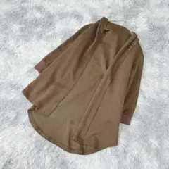 【COMME CA】フード付きロングカーディガン リブ袖 (9)カジュアル