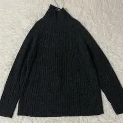 GU 지유 터틀넥 스웨터 리브 뜨개질 긴팔 맨즈 M 가을 겨울