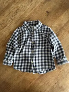 zarakids ギンガムチェックシャツ