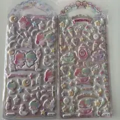 【美品】キキララ　立体シール　ぷっくり　シール　ステッカー　サンリオ　2枚
