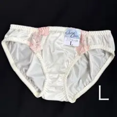 タンス整理品　女子高生　パンティ　ショーツ JK ランジェリー　ツヤイエローのサムネイル