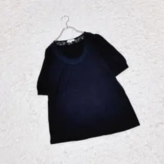 【ROPE' PICNIC】半袖カットソー （38）襟元レース オフィス