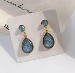 X243 ピアス レディース k18 ブルートパーズ プレゼント