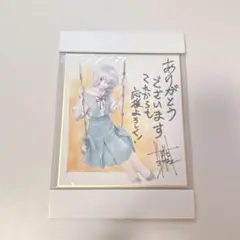 エヴァンゲリオン 限定 描き下ろし 色紙 綾波レイ