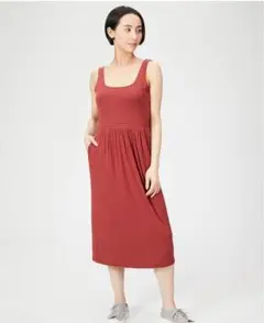 ☆ キャミワンピ　 赤　ワンピース ノースリーブ S