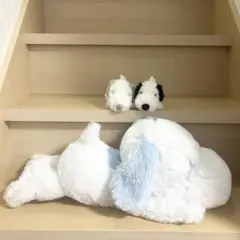 スヌーピー 寝そべりBIGぬいぐるみ マスコット 3個セット