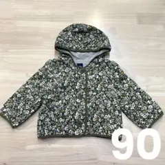 キッズ　ジャンパー　キルティング　子供アウター　花柄　春　秋　GAP