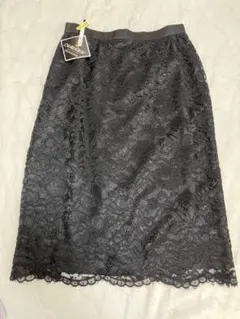 値下げ・【クリーニング済】13AR フォーマル 黒 レース タイトスカート