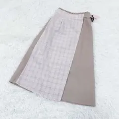 【新品】マジェスティックレゴン バイカラーラップ Iラインスカート M