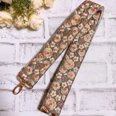 インド刺繍リボン　スマホショルダー　ショルダーベルト　ネック　NO3850