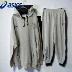 asicsバスケットプルオーバーパーカー上下