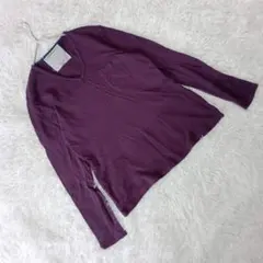 『アーバンリサーチ』 (40) Vネック長袖プルオーバー 胸ポケット カジュアル