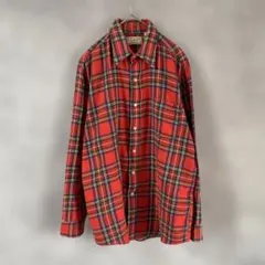 USA製 L.L.BEAN チェックシャツ　長袖　フランネル　Mサイズ相当