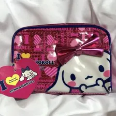 【タグ付き】シナモロール　キラキラ　ポーチ