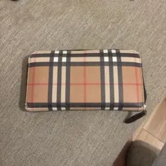 Burberry チェック柄 長財布