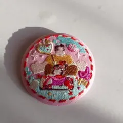 ディズニー　刺繍缶バッジ2　シュガーラッシュ　缶バッジ