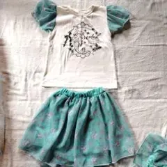 リトルマーメイド アリエル セットアップ 110cm 半袖 スカート